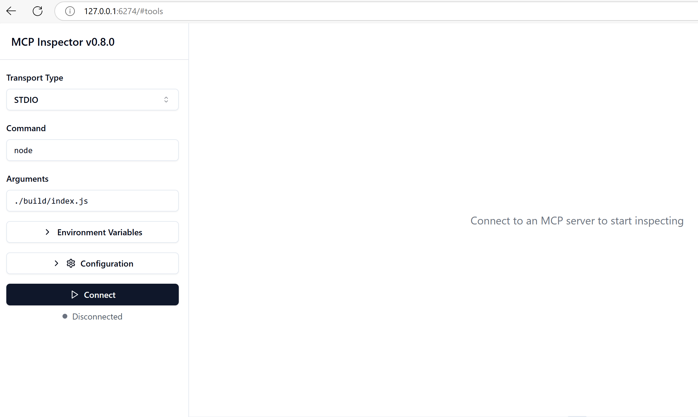 Inspector user interface